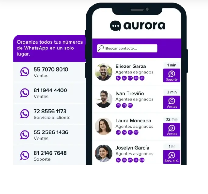 screenshot of Aurora Inbox